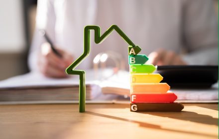 De energieprestatie van een woning uit zoals beoordeeld in een EPB-verslag